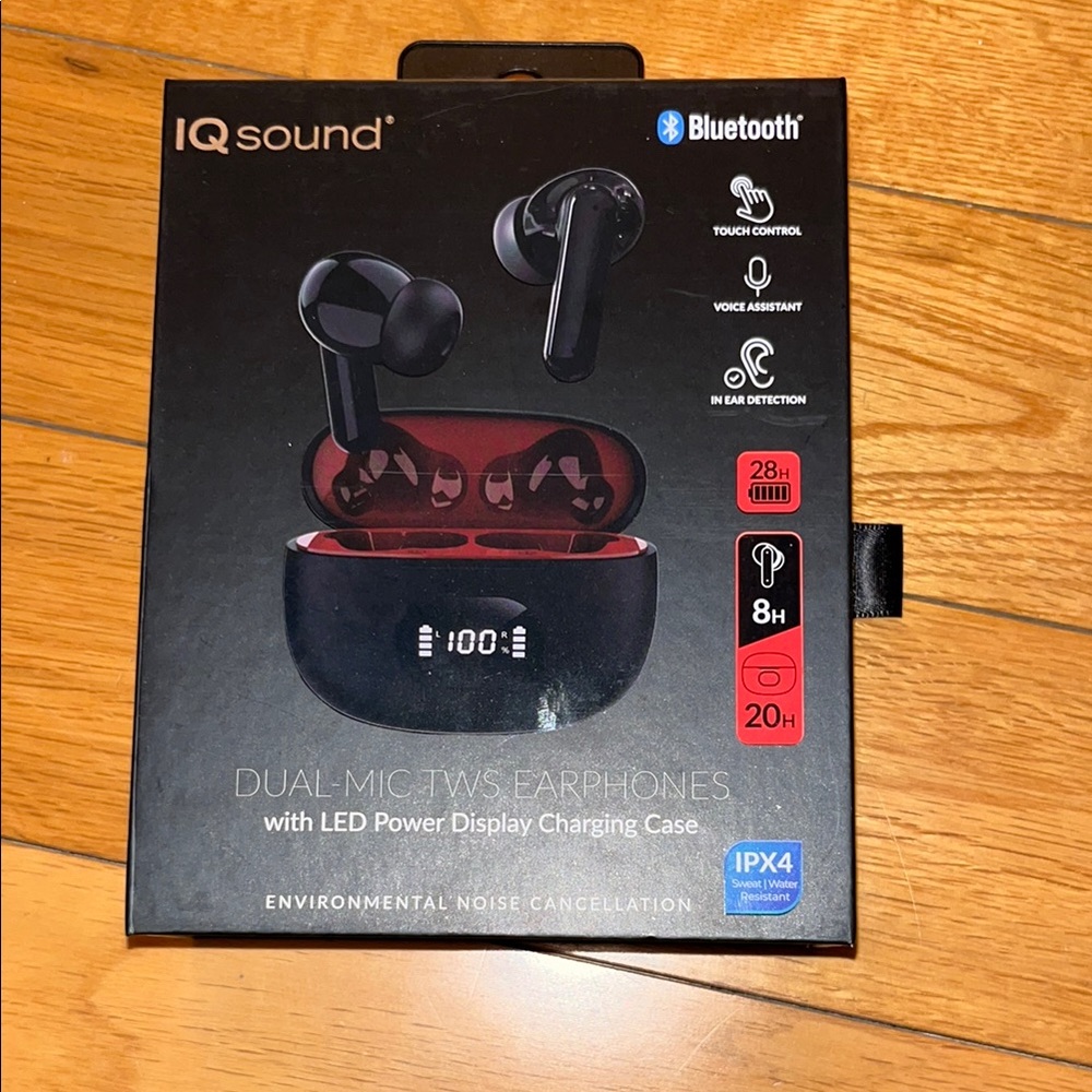 IQ Sound Bluetooth Earphones - Never Used